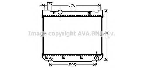 AVA QUALITY COOLING TO2471 Радиатор, охлаждение двигателя