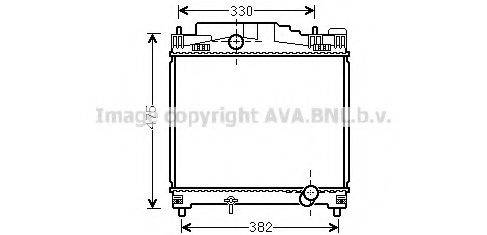 AVA QUALITY COOLING TO2502 Радиатор, охлаждение двигателя