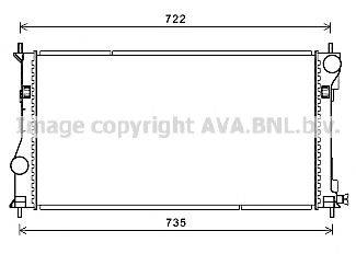 AVA QUALITY COOLING TO2688 Радиатор, охлаждение двигателя