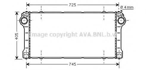 AVA QUALITY COOLING TO4567 Интеркулер