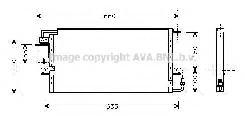 AVA QUALITY COOLING TO5197 Конденсатор, кондиционер