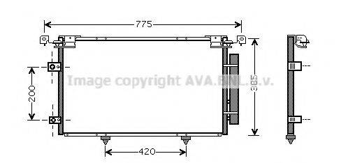 AVA QUALITY COOLING TO5319D Конденсатор, кондиционер