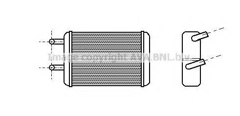 AVA QUALITY COOLING TO6133 Теплообменник, отопление салона