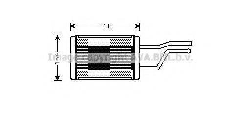 AVA QUALITY COOLING TO6326 Теплообменник, отопление салона