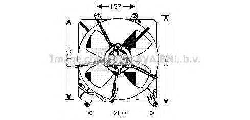 AVA QUALITY COOLING TO7509 Вентилятор, охлаждение двигателя