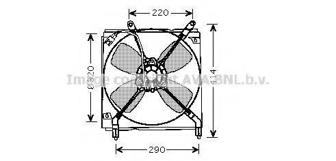 AVA QUALITY COOLING TO7516 Вентилятор, охлаждение двигателя