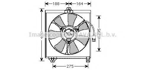 AVA QUALITY COOLING TO7546 Вентилятор, охлаждение двигателя