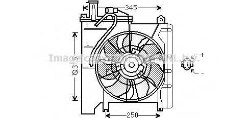 AVA QUALITY COOLING TO7552 Вентилятор, охлаждение двигателя