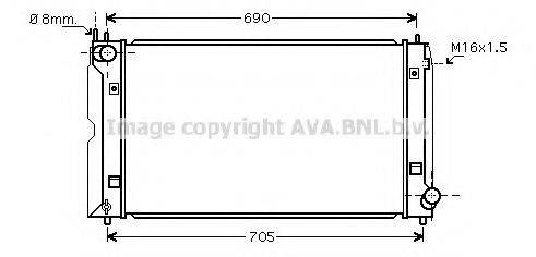 AVA QUALITY COOLING TOA2386 Радиатор, охлаждение двигателя