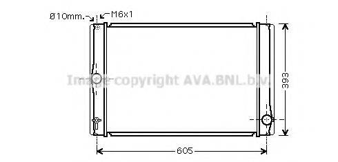 AVA QUALITY COOLING TOA2400 Радиатор, охлаждение двигателя