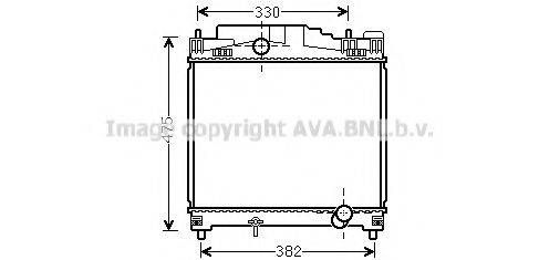 AVA QUALITY COOLING TOA2502 Радиатор, охлаждение двигателя