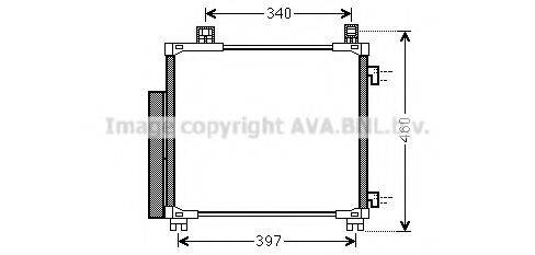 AVA QUALITY COOLING TOA5578D Конденсатор, кондиционер