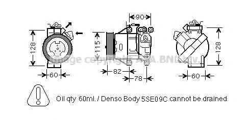 AVA QUALITY COOLING TOK479 Компрессор, кондиционер