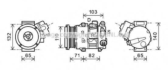 AVA QUALITY COOLING TOK659 Компрессор, кондиционер