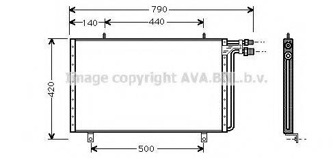 AVA QUALITY COOLING UV5018 Конденсатор, кондиционер