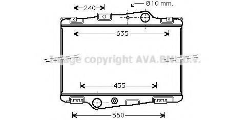 AVA QUALITY COOLING VL2003 Радиатор, охлаждение двигателя