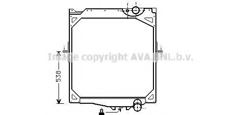 AVA QUALITY COOLING VL2020 Радиатор, охлаждение двигателя