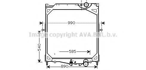 AVA QUALITY COOLING VL2041 Радиатор, охлаждение двигателя