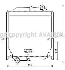 AVA QUALITY COOLING VL2057 Радиатор, охлаждение двигателя