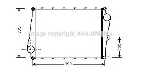 AVA QUALITY COOLING VL4021 Интеркулер