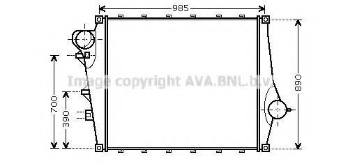 AVA QUALITY COOLING VL4044 Интеркулер