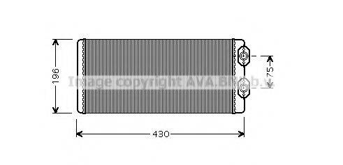 AVA QUALITY COOLING VL6034 Теплообменник, отопление салона