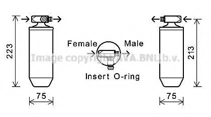 AVA QUALITY COOLING VLD023 Осушитель, кондиционер