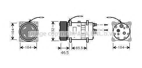 AVA QUALITY COOLING VLK026 Компрессор, кондиционер