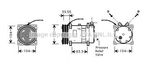 AVA QUALITY COOLING VLK038 Компрессор, кондиционер