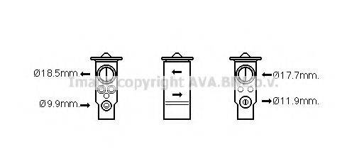 AVA QUALITY COOLING VO1171 Расширительный клапан, кондиционер