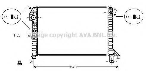 AVA QUALITY COOLING VO2060 Радиатор, охлаждение двигателя