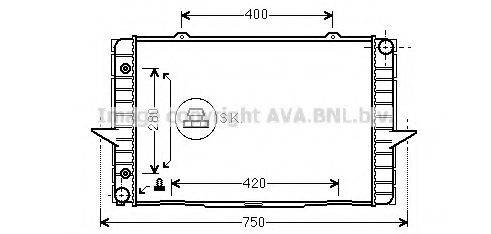 AVA QUALITY COOLING VO2064 Радиатор, охлаждение двигателя