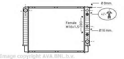 AVA QUALITY COOLING VO2098 Радиатор, охлаждение двигателя