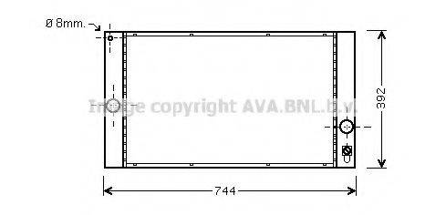 AVA QUALITY COOLING VO2141 Радиатор, охлаждение двигателя