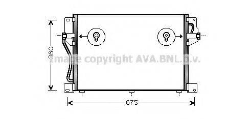 AVA QUALITY COOLING VO5077 Конденсатор, кондиционер