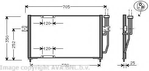 AVA QUALITY COOLING VO5094 Конденсатор, кондиционер