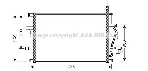 AVA QUALITY COOLING VO5107D Конденсатор, кондиционер