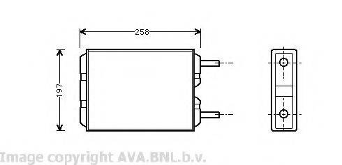 AVA QUALITY COOLING VO6040 Теплообменник, отопление салона