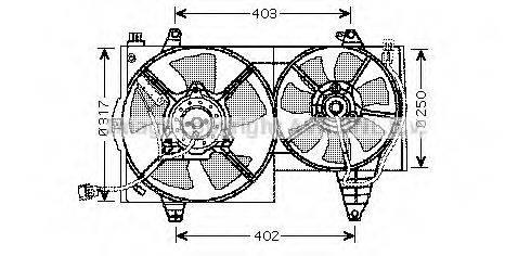 AVA QUALITY COOLING VO7505 Вентилятор, охлаждение двигателя