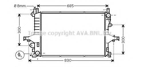 AVA QUALITY COOLING VOA2116 Радиатор, охлаждение двигателя