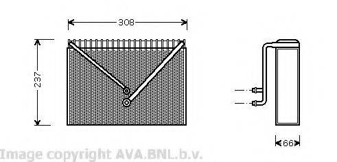 AVA QUALITY COOLING VOV106 Испаритель, кондиционер