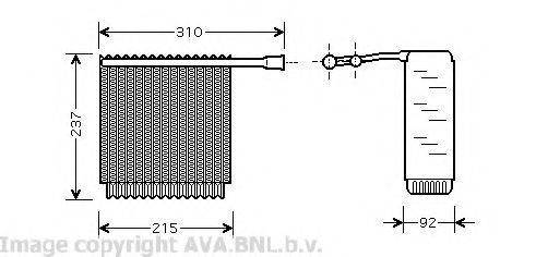 AVA QUALITY COOLING VOV125 Испаритель, кондиционер