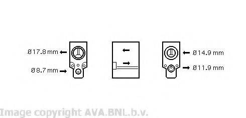 AVA QUALITY COOLING VW1076 Расширительный клапан, кондиционер