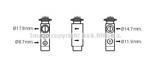 AVA QUALITY COOLING VW1113 Расширительный клапан, кондиционер