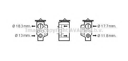 AVA QUALITY COOLING VW1311 Расширительный клапан, кондиционер