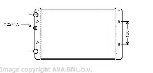 AVA QUALITY COOLING VW2027 Радиатор, охлаждение двигателя