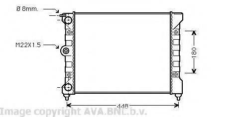 AVA QUALITY COOLING VW2038 Радиатор, охлаждение двигателя