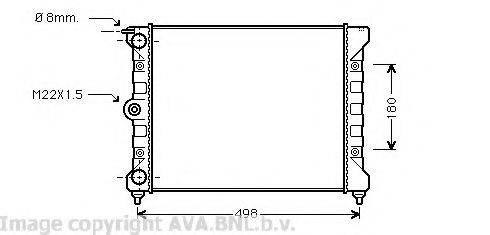 AVA QUALITY COOLING VW2039 Радиатор, охлаждение двигателя