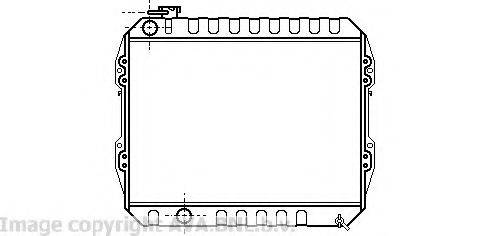 AVA QUALITY COOLING VW2088 Радиатор, охлаждение двигателя