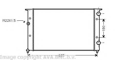 AVA QUALITY COOLING VW2102 Радиатор, охлаждение двигателя